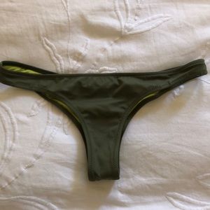Army green bikini bottoms